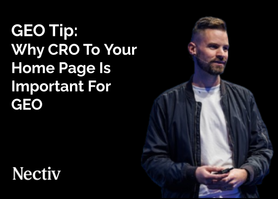 Why CRO To Your Home Page Is Important For GEO