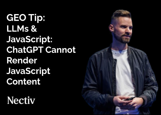 LLMs & JavaScript: ChatGPT Cannot Render JavaScript Content